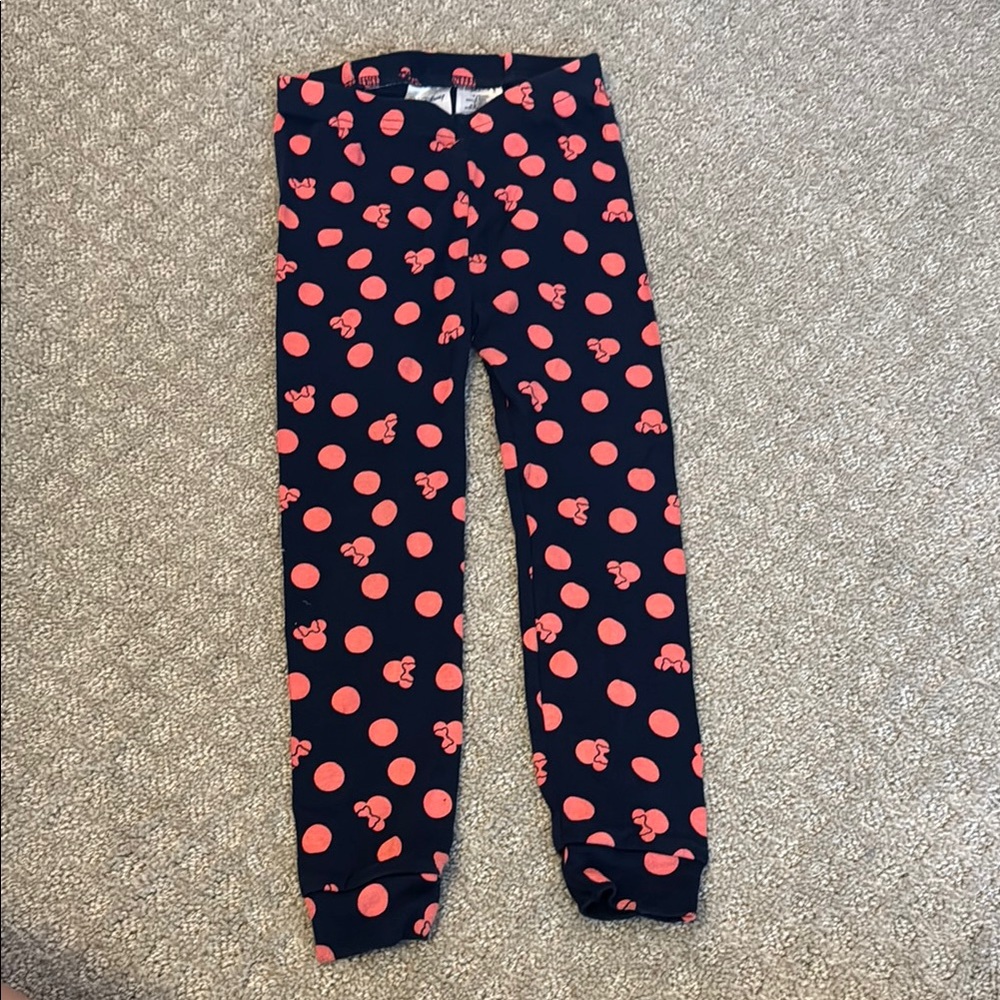 Disney Black and Red Polka Dot Kids Leggings
